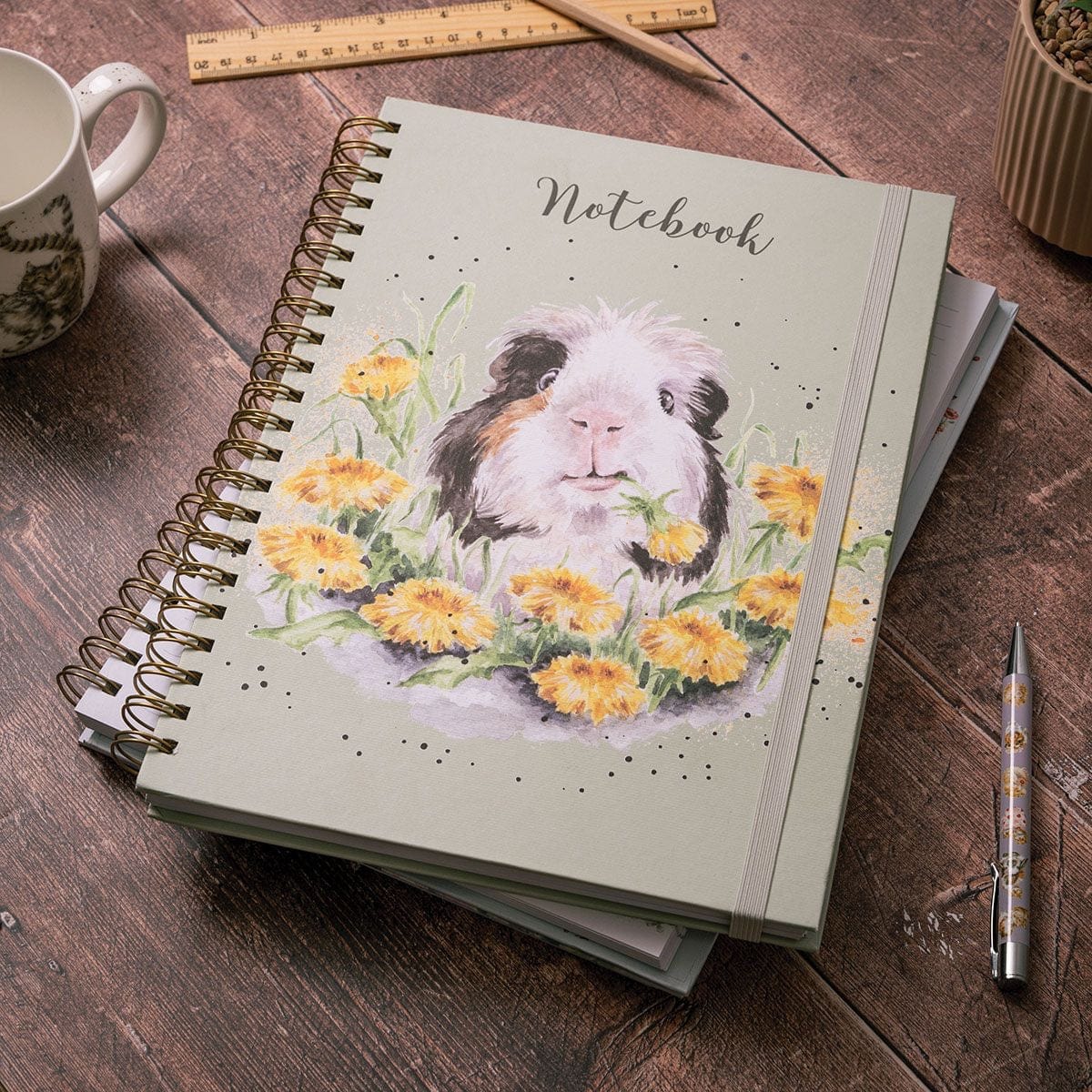 Wrendale Designs Stationery Dandy Day Guinea Pig A4 Notebook