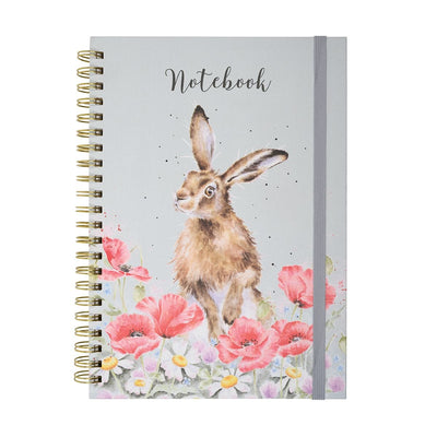 Wrendale Designs Stationery Field of Flowers Hare A4 Notebook