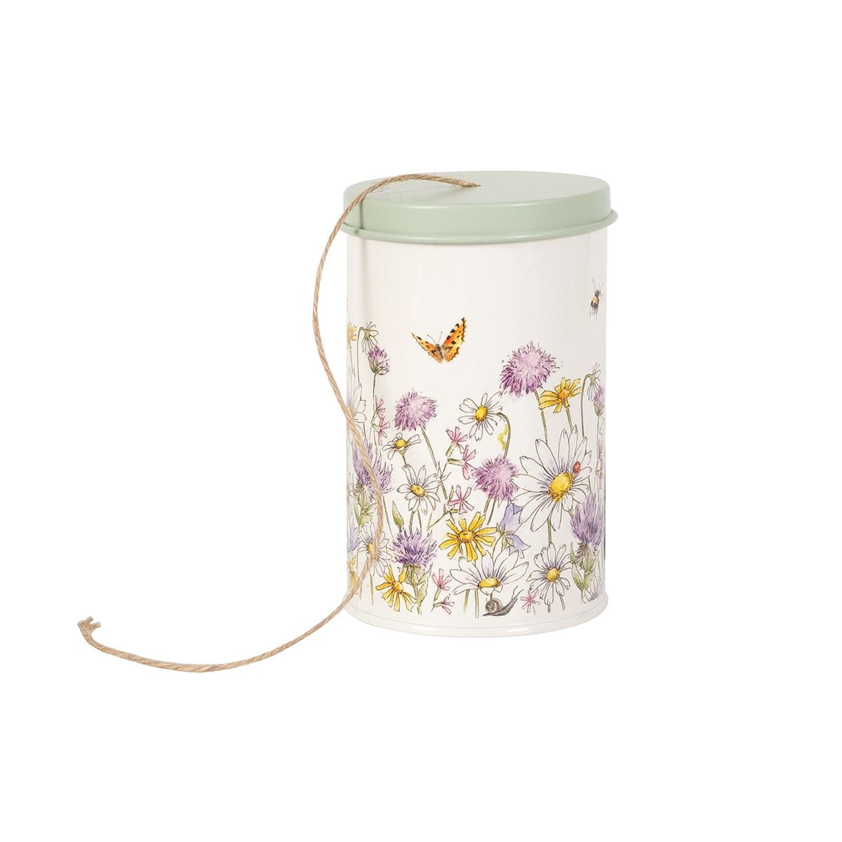 Wrendale Designs Garden Accessories Floral Bee Design Gardening String Storage Tin