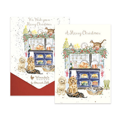 Wrendale Designs christmas cards The Country Christmas Kitchen Illustrated Animal Christmas Card Packs