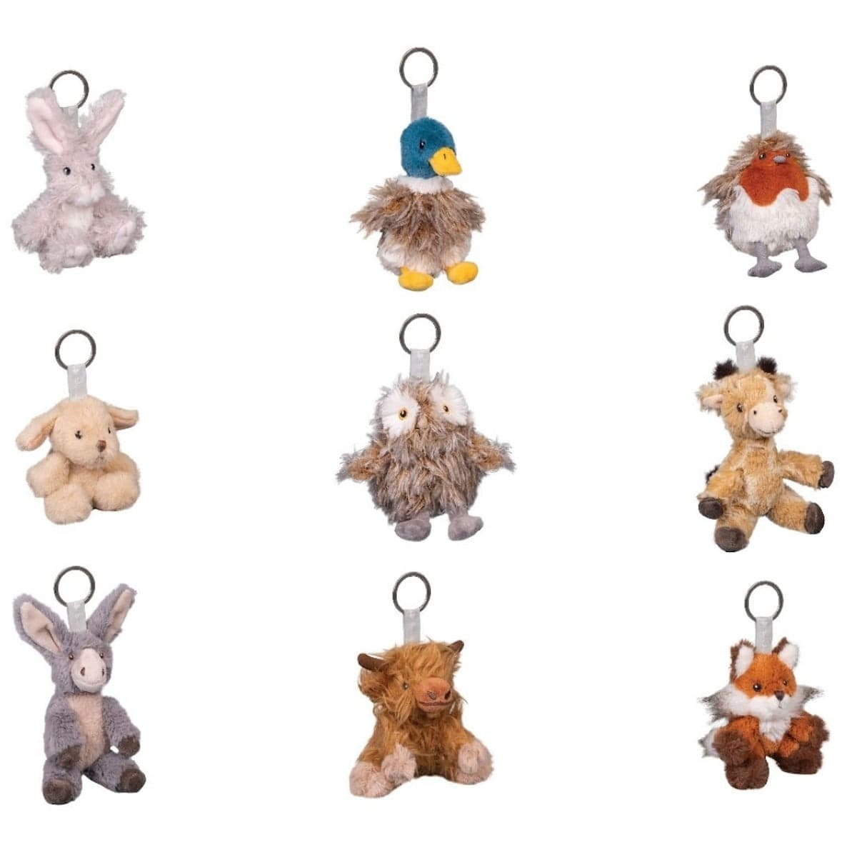 Wrendale Designs Mugs & Drinkware Plush Animal Key Ring - Choice of Animal