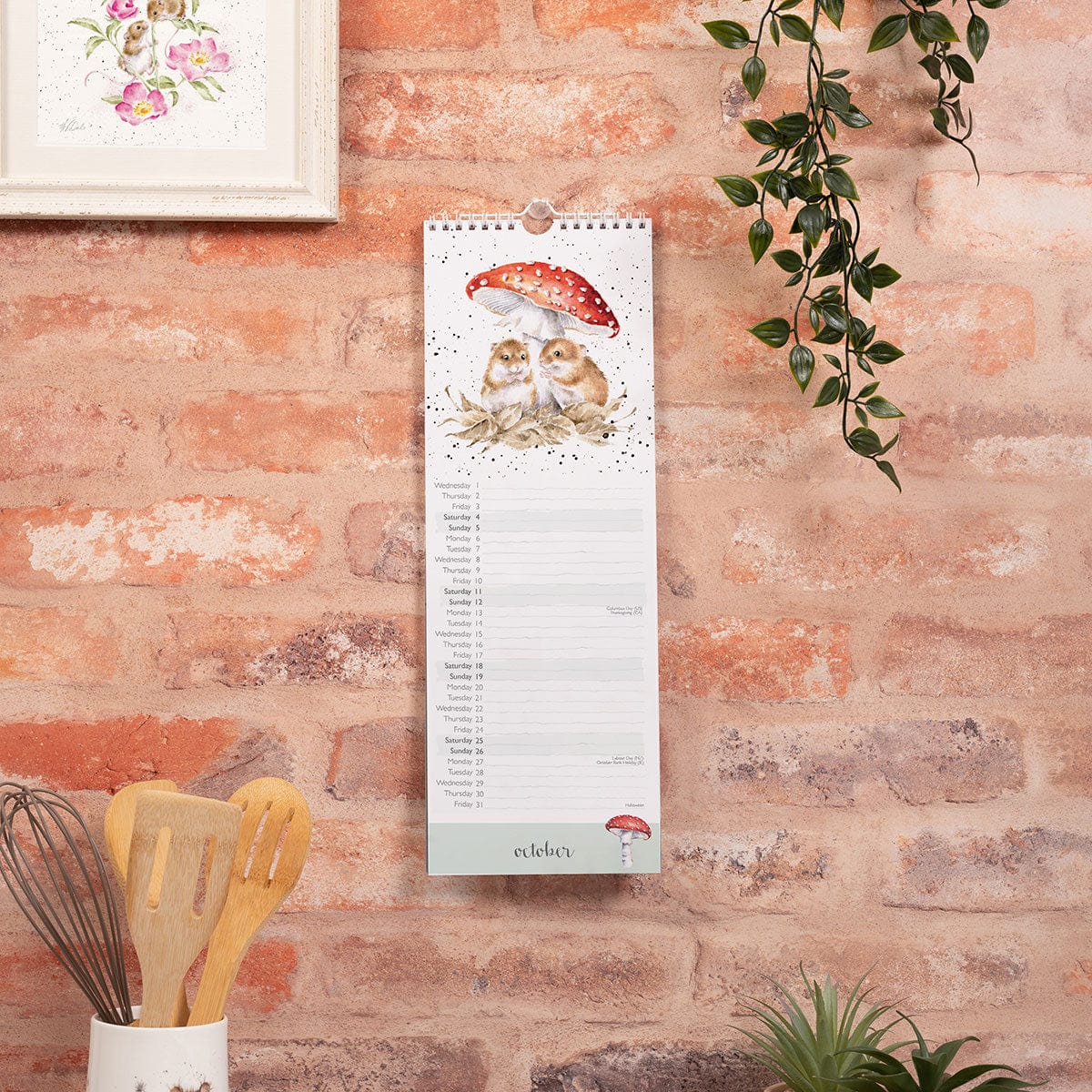 Wrendale Designs Calendars The Country Set Slimline 2025 Calendar