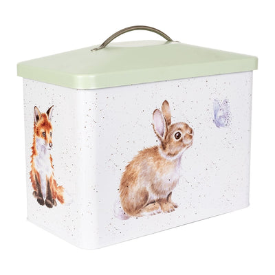 Wrendale Designs Storage Tin Woodland Animal Design Bread Bin