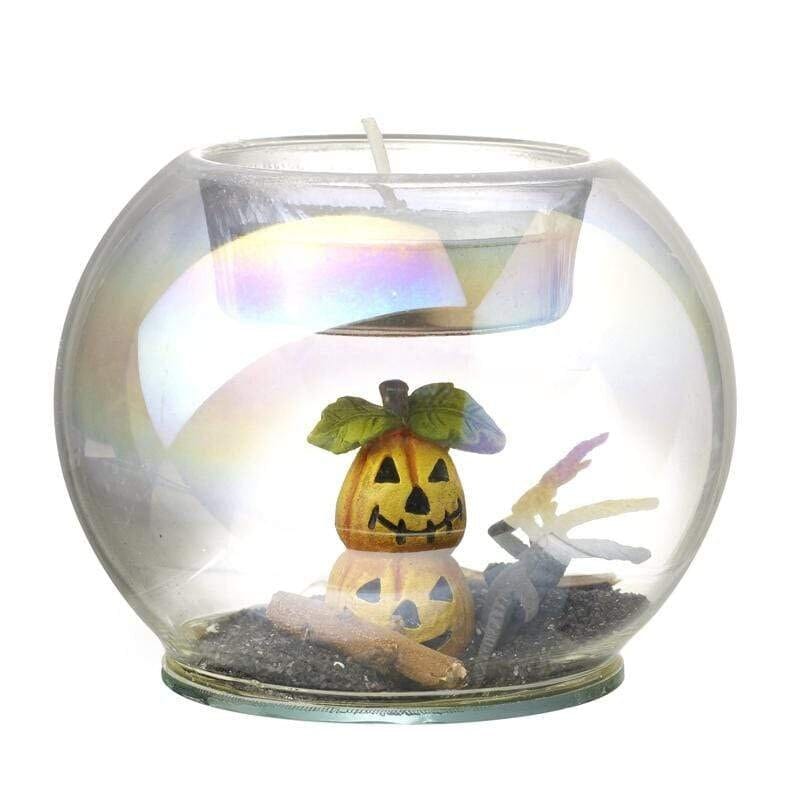 Heaven Sends Halloween Halloween Decoration Encase Glass Halloween Tea Light Holder